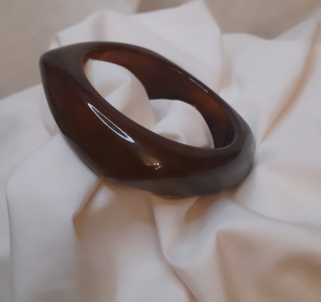 Bracelet Résine Marbrée forme carré arrondi